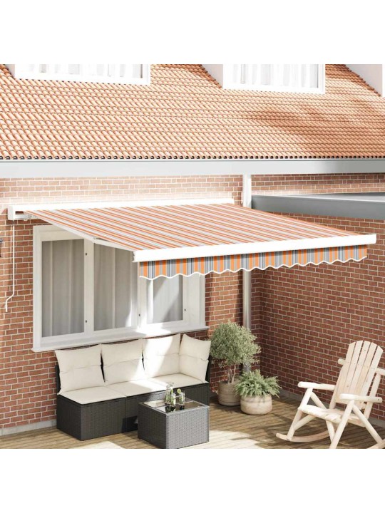 Sissetõmmatav varikatus mitmevärviline 350 x 250 cm