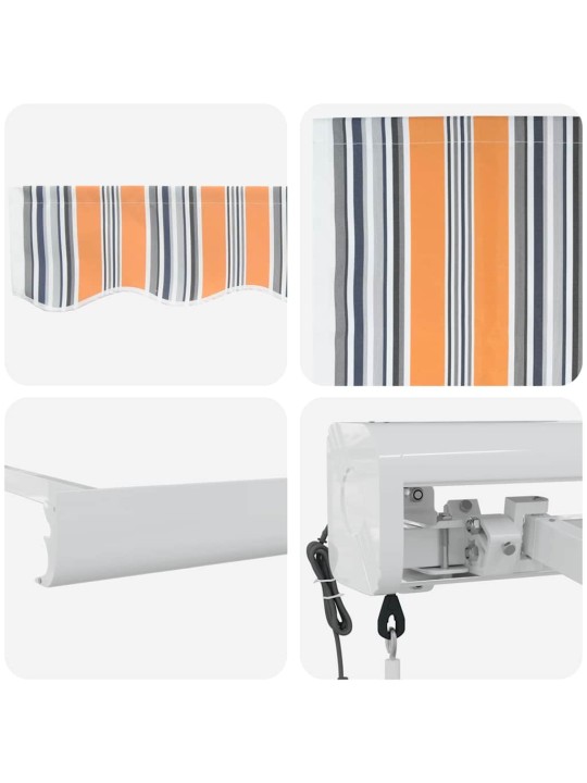 Sissetõmmatav varikatus mitmevärviline 350 x 250 cm