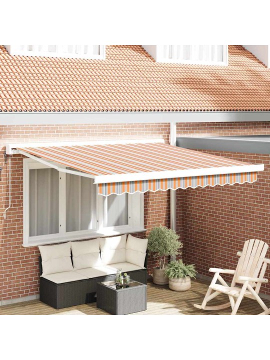 Sissetõmmatav varikatus mitmevärviline 350 x 250 cm