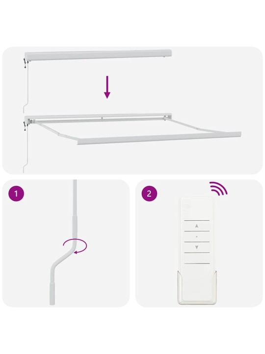 Sissetõmmatav varikatus mitmevärviline 350 x 250 cm