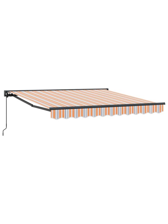 Sissetõmmatav varikatus mitmevärviline triip 350x250 cm