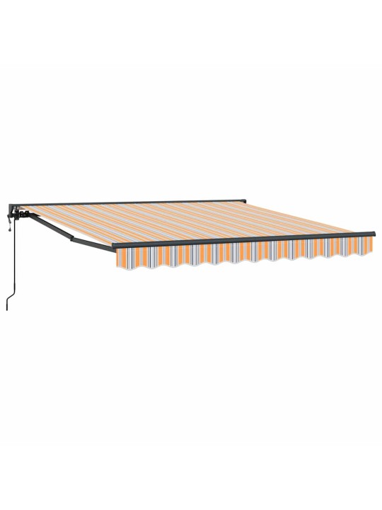 Sissetõmmatav varikatus mitmevärviline triip 350x250 cm