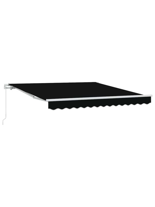 Sissetõmmatav varikatus must 350 x 250 cm kangas