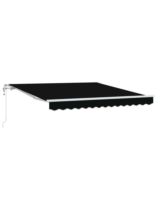 Sissetõmmatav varikatus 350 x 250 cm must