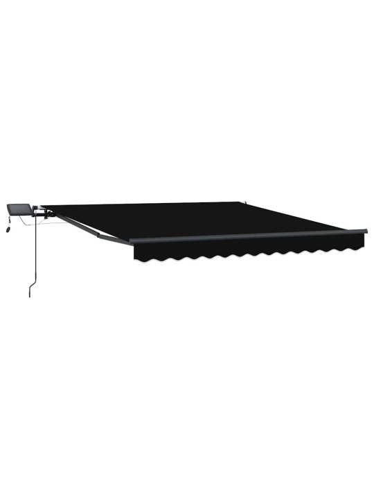 Sissetõmmatav varikatus must 350 x 250 cm kangas