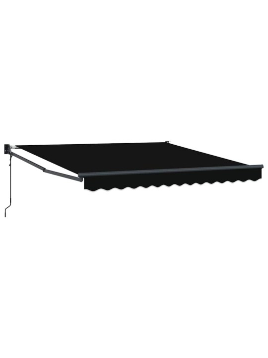 Sissetõmmatav varikatus must 350 x 250 cm kangas