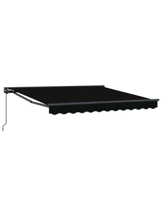 Sissetõmmatav varikatus must 350x250 cm kangas