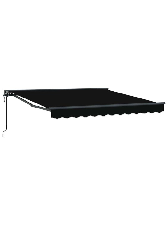 Sissetõmmatav varikatus must 350x250 cm kangas