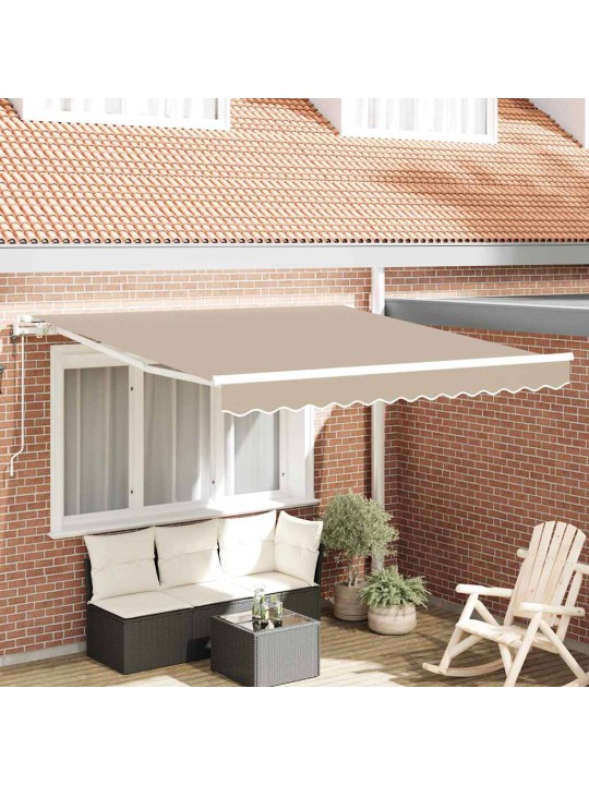 Sissetõmmatav varikatus 350 x 250 cm beež