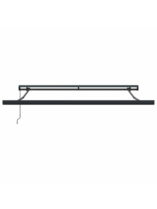 Sissetõmmatav varikatus valge 350 x 250 cm kangas, metall