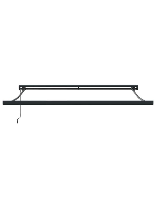 Sissetõmmatav varikatus valge 350 x 250 cm kangas, metall