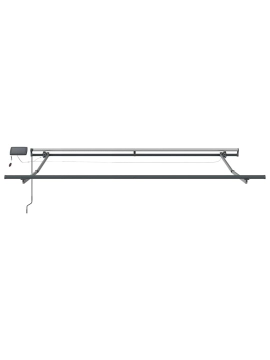 Sissetõmmatav varikatus punane 350 x 250 cm kangas