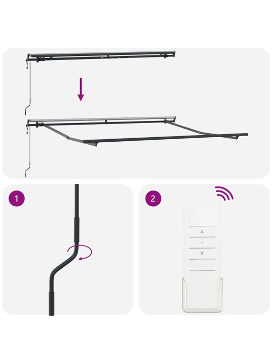 Sissetõmmatav varikatus roheline ja kollane 350 x 250 cm
