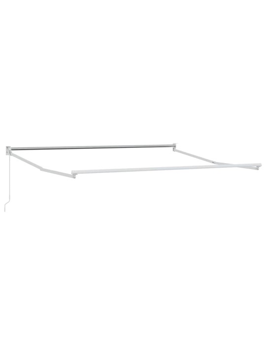 Sissetõmmatav varikatus roheline ja kollane 350 x 250 cm