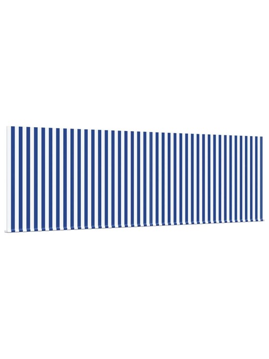 Sissetõmmatav varikatus sinine ja antriit 400 × 300 cm