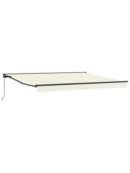 Sissetõmmatav varikatus cream 400x300 cm kangas