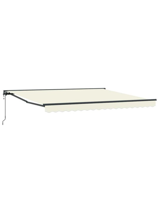 Sissetõmmatav varikatus cream 400x300 cm kangas