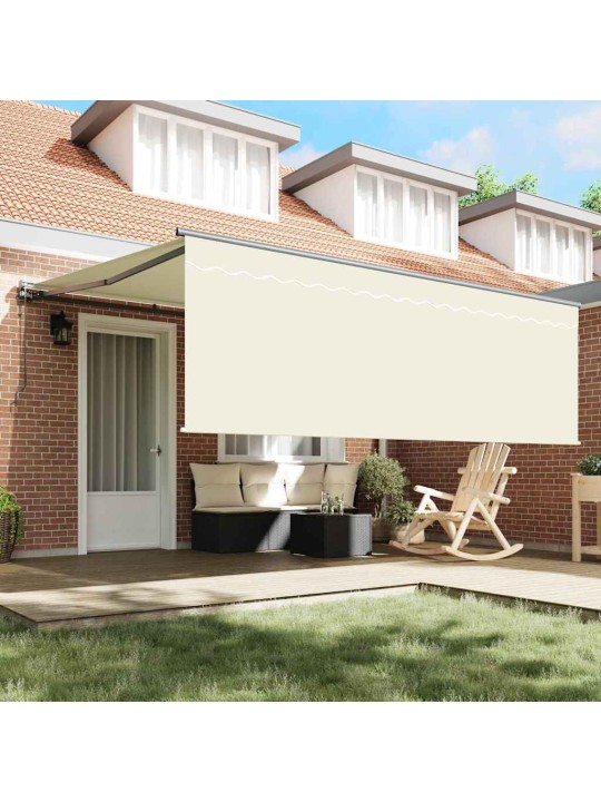 Sissetõmmatav varikatus cream 400 × 300 cm kangas