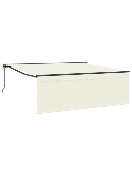 Sissetõmmatav varikatus cream 400 × 300 cm kangas