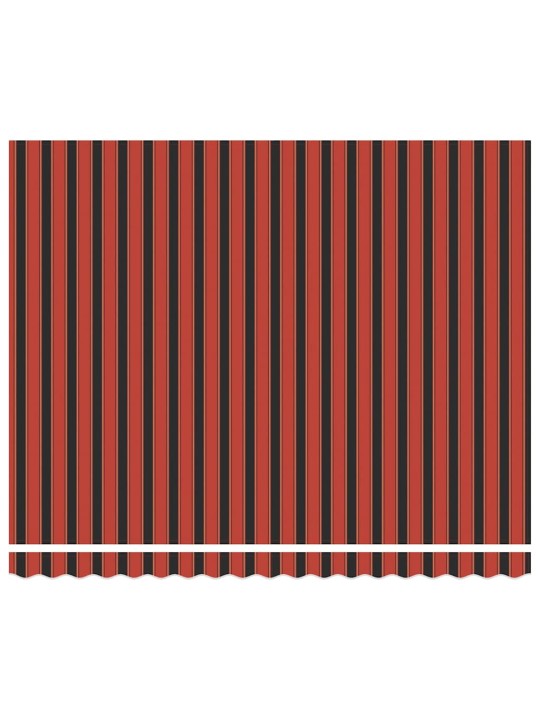 Sissetõmmatav varikatus oranž ja pruun 400 × 300 cm polüester