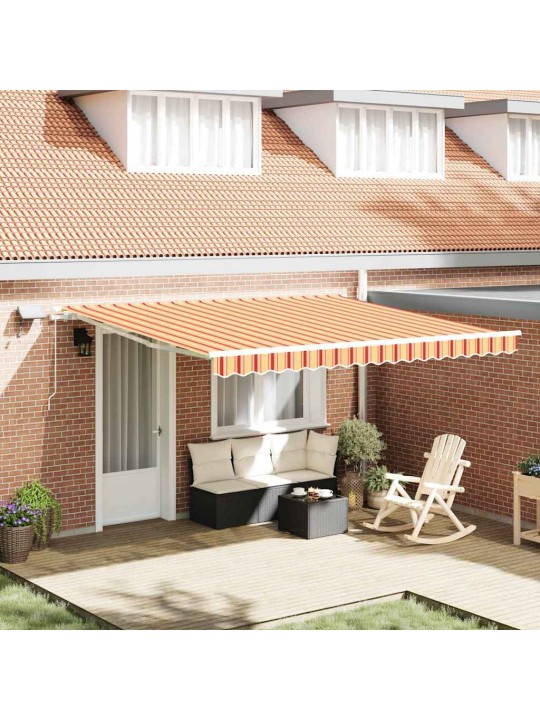 Sissetõmmatav varikatus with 400 × 300 cm kollane ja oranž