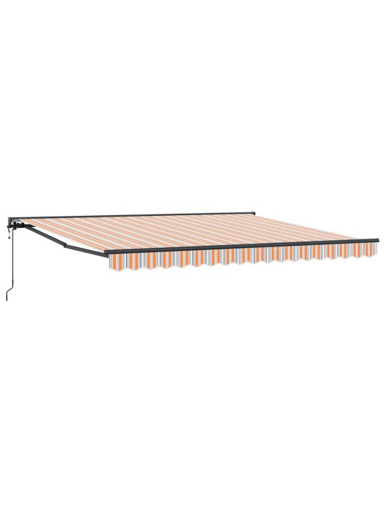 Sissetõmmatav varikatus mitmevärviline triip 400x300 cm