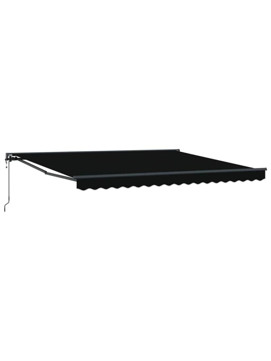 Sissetõmmatav varikatus must 400x300 cm kangas