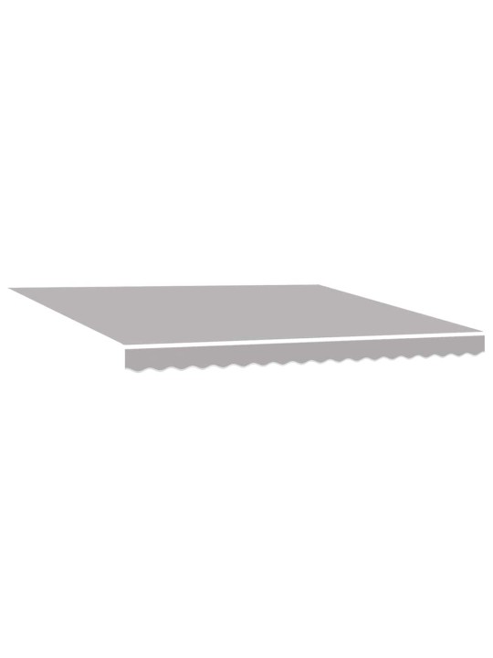 Sissetõmmatav varikatus helehall 400 × 300 cm kangas, metall