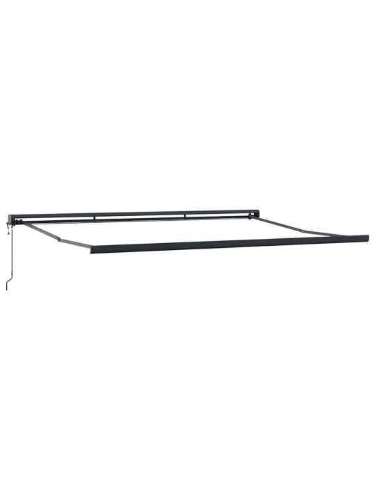 Sissetõmmatav varikatus punane 400 × 300 cm kangas, metall