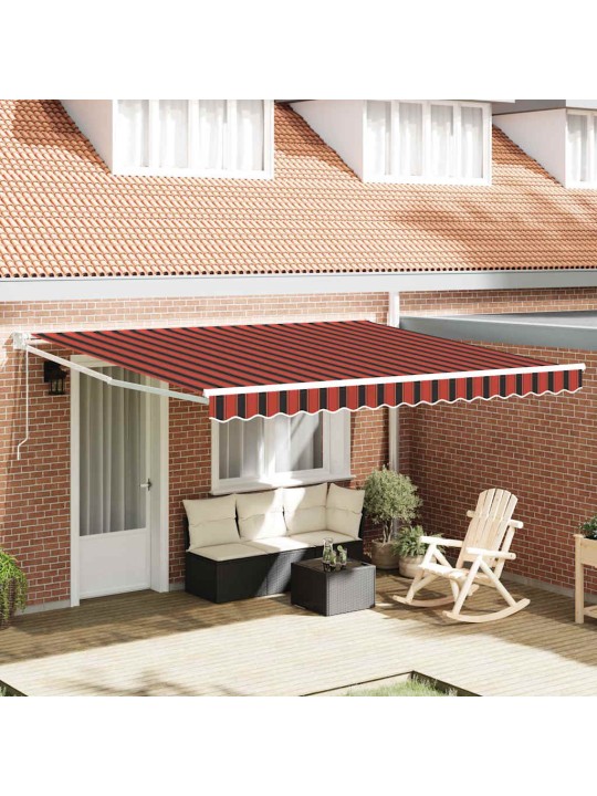 Sissetõmmatav varikatus with 400 × 350 cm kollane ja oranž