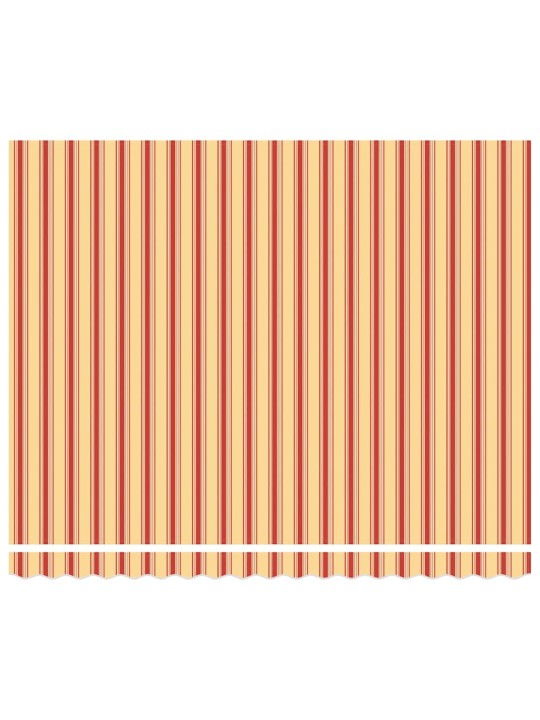 Sissetõmmatav varikatus with 400 × 350 cm kollane ja oranž