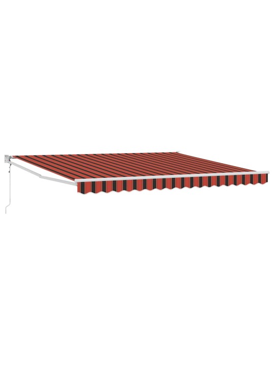 Sissetõmmatav varikatus with 400 × 350 cm kollane ja oranž