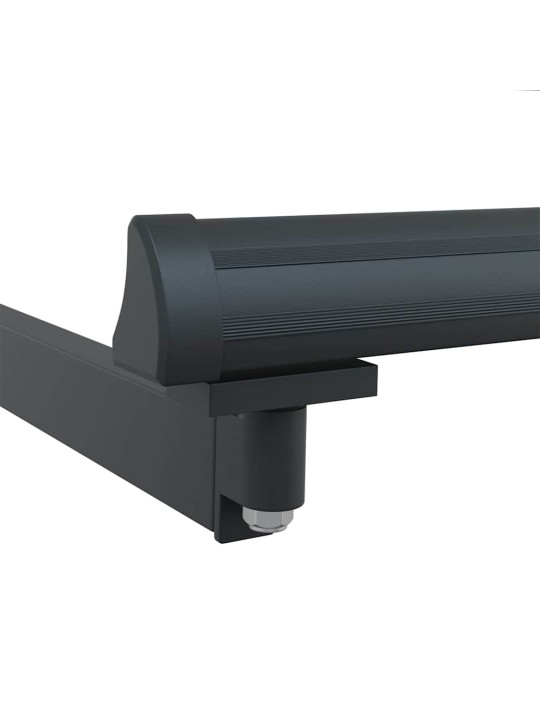 Sissetõmmatav varikatus 400 × 350 cm kollane ja oranž