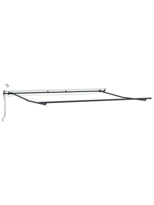 Sissetõmmatav varikatus with valge 400 × 350 cm kangas