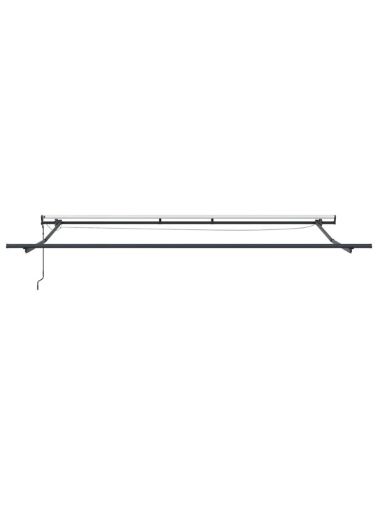 Sissetõmmatav varikatus with valge 400 × 350 cm kangas