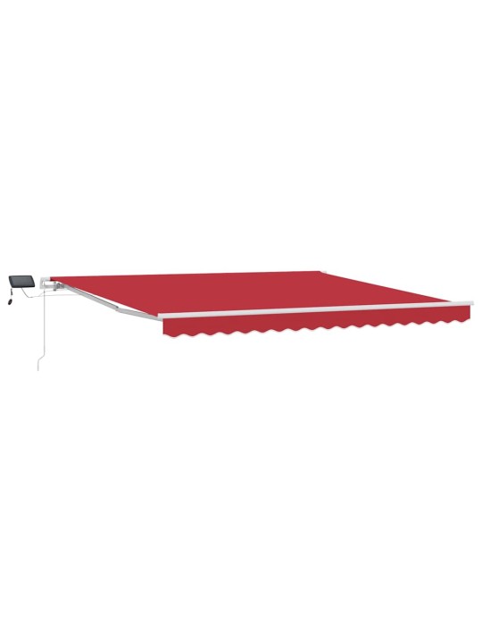 Sissetõmmatav varikatus with 400 × 350 cm punane