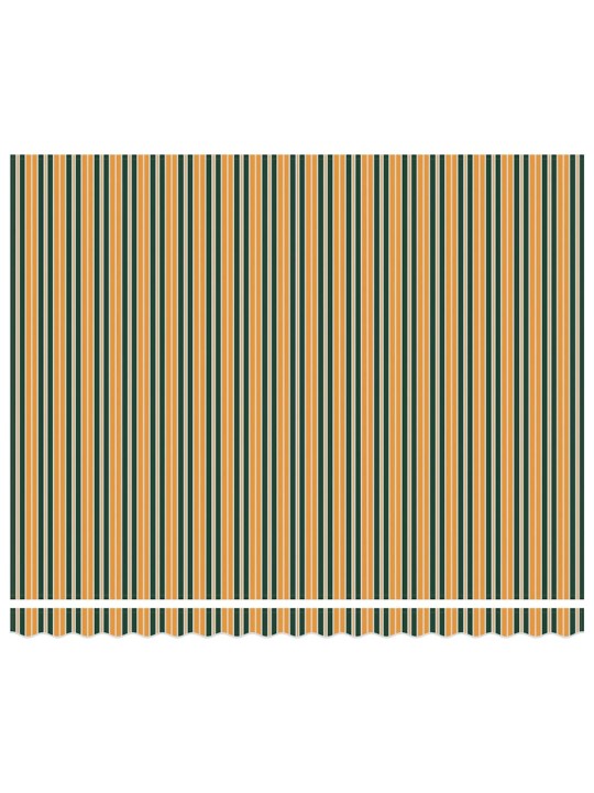 Varikatus roheline ja kollane 400 × 350 cm kangas