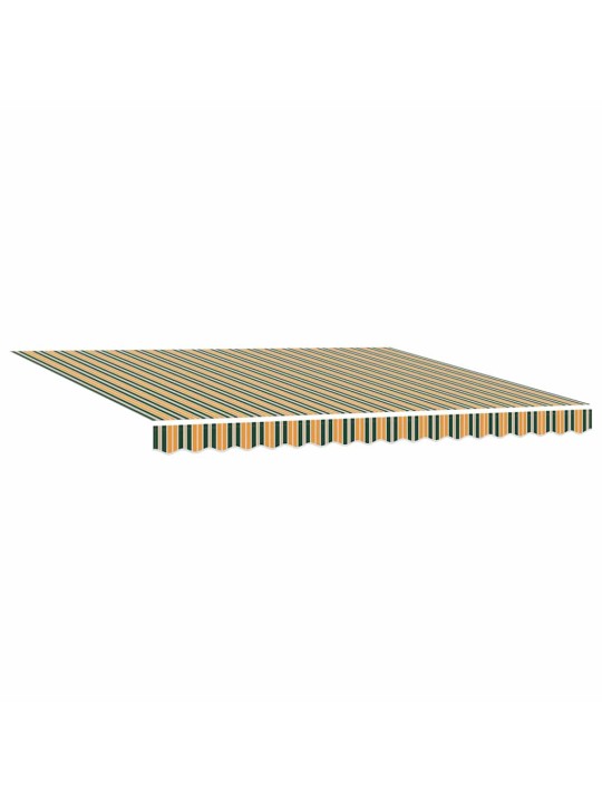 Varikatus roheline ja kollane 400 × 350 cm kangas