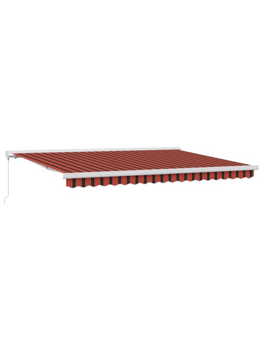 Sissetõmmatav varikatus oranž, pruun 450 × 300 cm