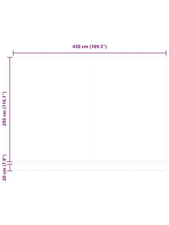 Sissetõmmatav varikatus oranž ja pruun 450 × 300 cm