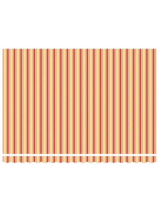 Sissetõmmatav varikatus with 450 × 300 cm kollane ja oranž