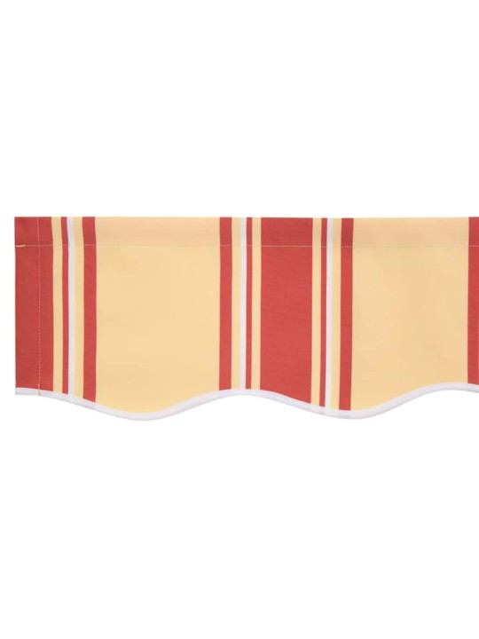 Sissetõmmatav varikatus kollane, oranž 450 × 300 cm kangas