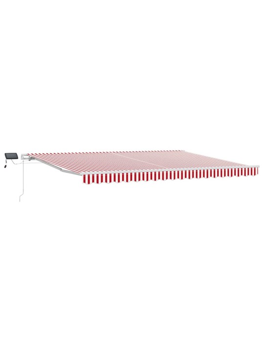 Sissetõmmatav varikatus with 450 × 300 cm punane ja valge