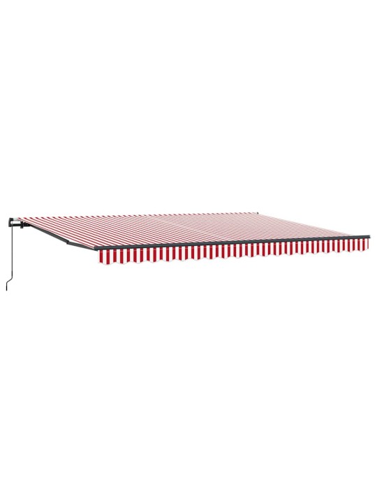 Varikatus punane ja valge 450 × 300 cm kangas