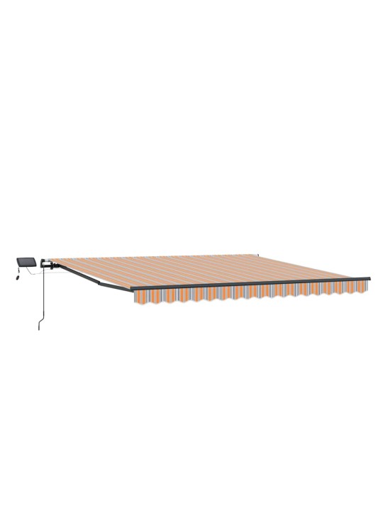 Sissetõmmatav varikatus mitmevärviline 450 × 300 cm kangas