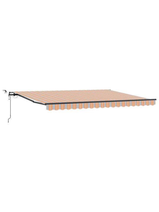Sissetõmmatav varikatus mitmevärviline 450 × 300 cm kangas