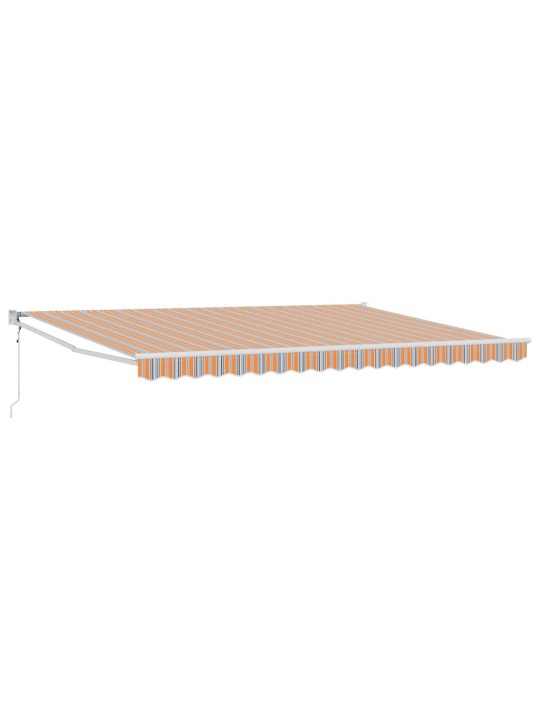 Sissetõmmatav varikatus mitmevärviline 450 × 300 cm