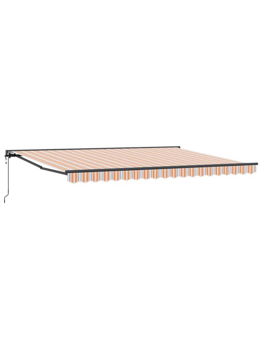 Sissetõmmatav varikatus mitmevärviline triip 450x300 cm