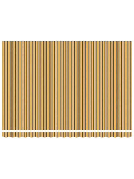 Sissetõmmatav varikatus striped mitmevärviline 450 × 300 cm