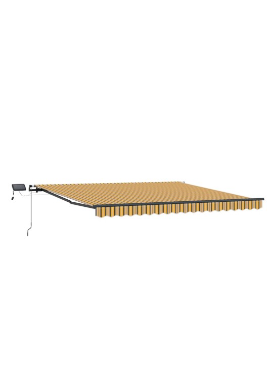 Sissetõmmatav varikatus mitmevärviline 450 × 300 cm kangas